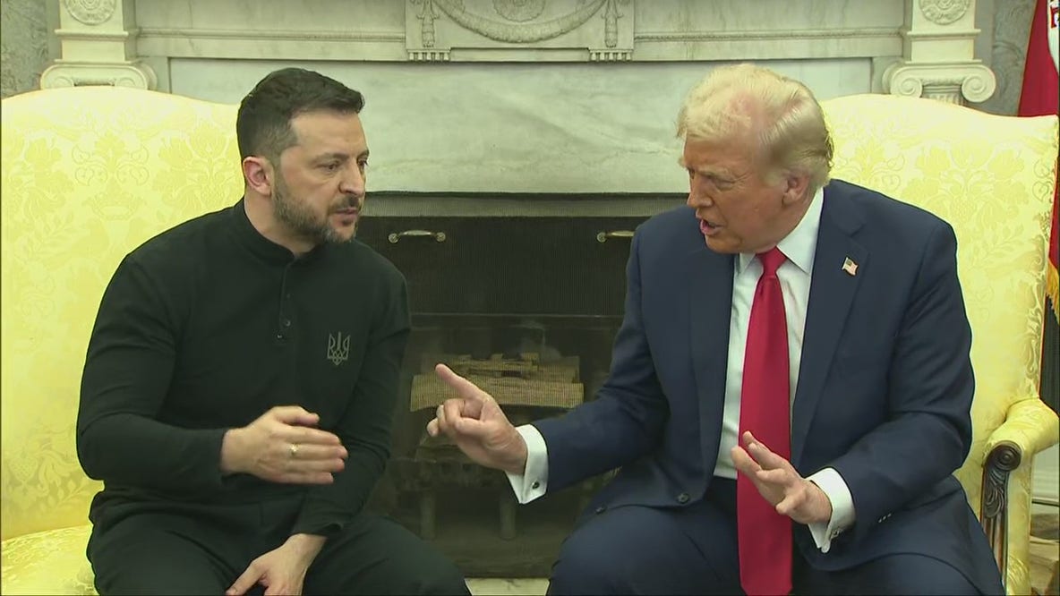 Trump and Ukraine President Zelenskyy get into heated disagreement
